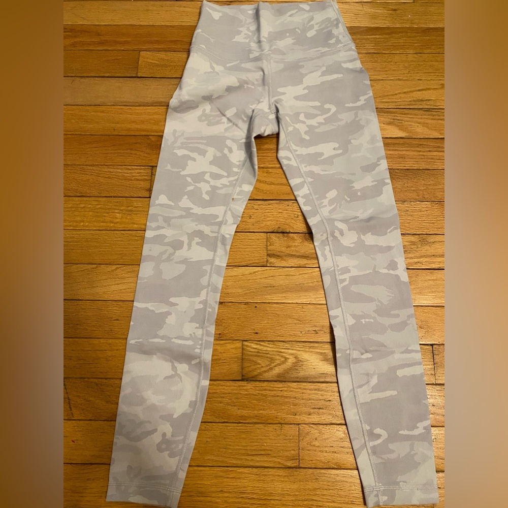 White Lululemon Camo leggings